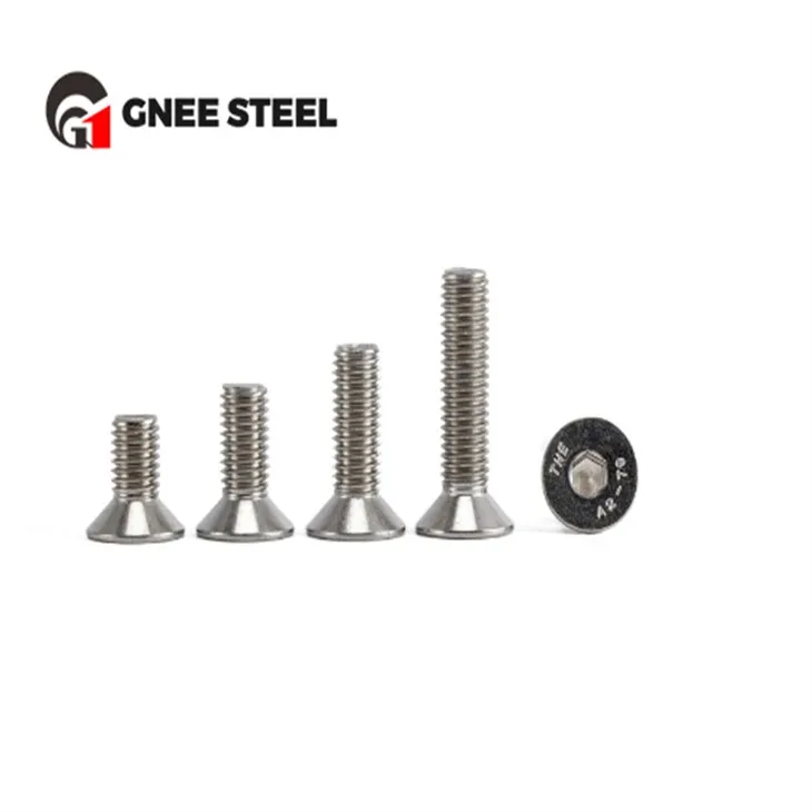 A2-70 A4-80 CSK sekskantbolte med fladt hoved