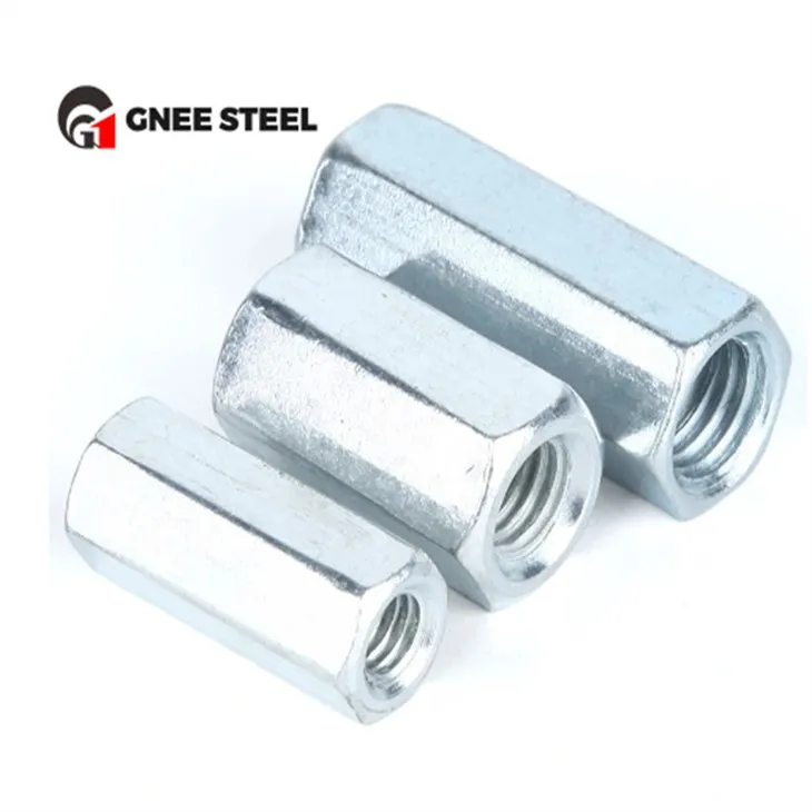 DIN6334 lange sekskantede koblingsmøtrikker
