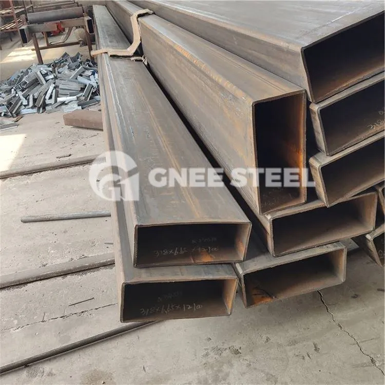 Varmt færdigbehandlede EN10210 rektangulære hule sektioner