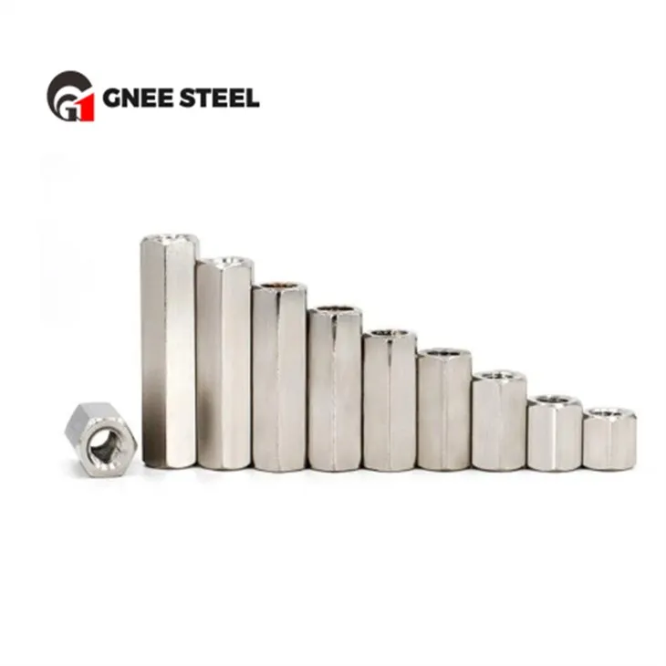 SS316 lange sekskantede koblingsmøtrikker